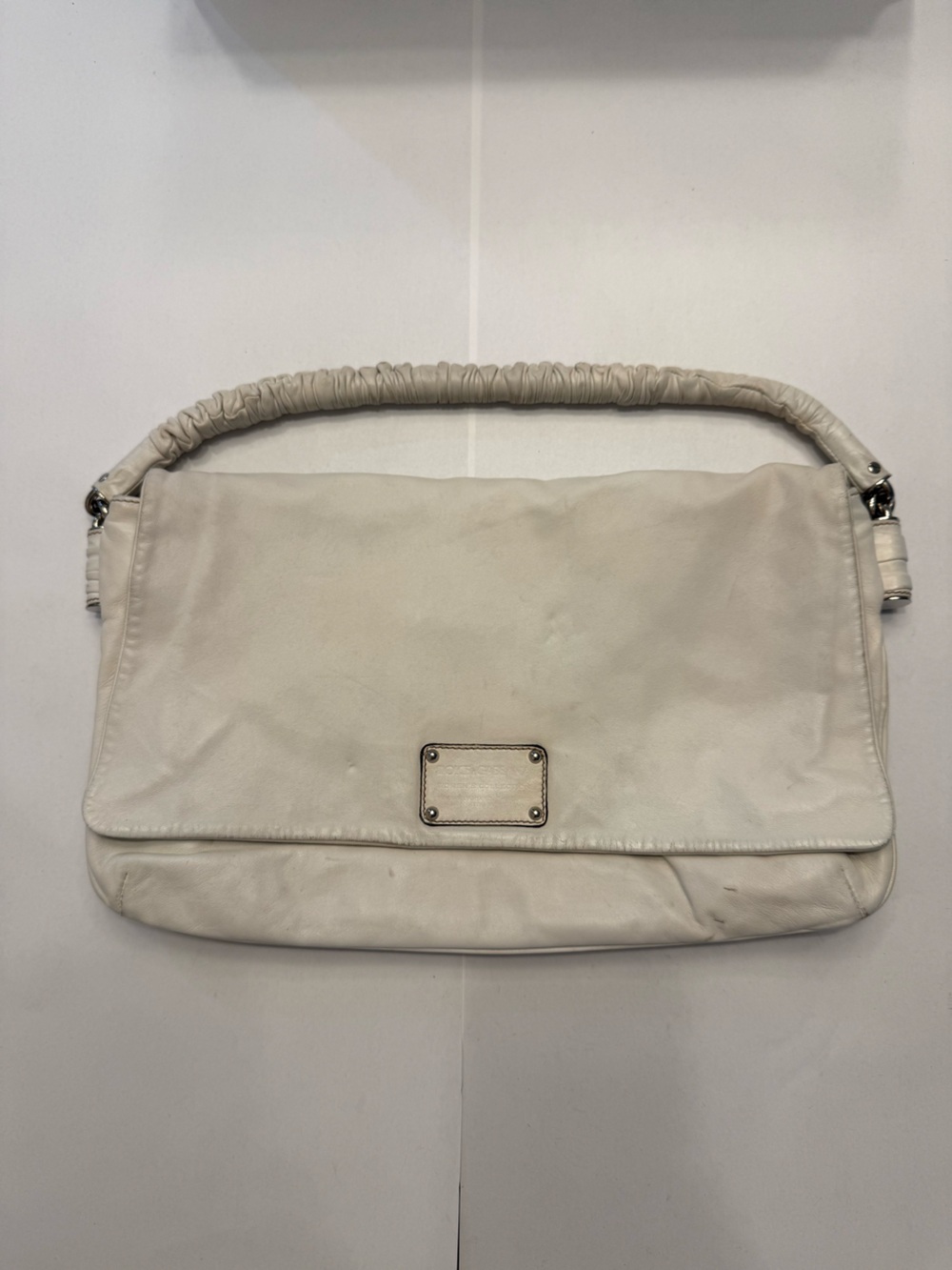 Dolce & Gabbana Cream Leather Shoulder Bag